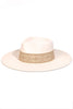 Tribal Pattern Ribbon Strap Fedora Hat