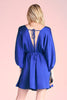 The Georgina Hammered Satin Solid Kimono Dress - Final Sale