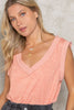 V-neck sleeveless Top - POL - FINAL SALE