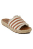 Camel Stripe Espadrille Sandals - Final Sale