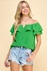 Ruffled Off the Shoulder Blouse