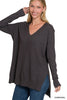 Hi-Low Everyday V-Neck Sweater