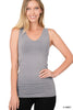 The Valarie Seamless V-Neck Tank Top - Final Sale