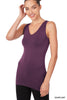 The Valarie Seamless V-Neck Tank Top - Final Sale