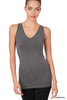 The Valarie Seamless V-Neck Tank Top - Final Sale