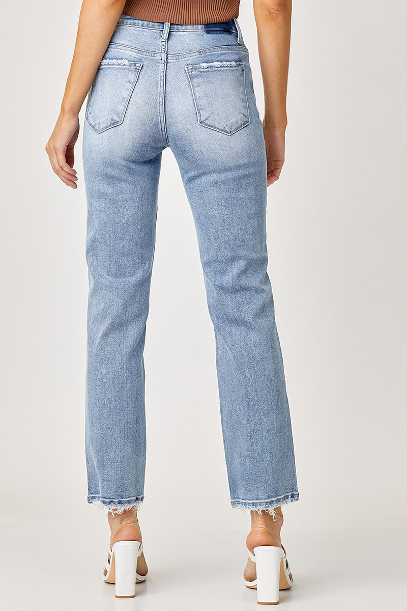 Mid Rise Slouch Denim Jeans - Risen