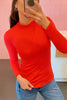 Amicis Giulia Mockneck Long Sleeves Basic Top - Final Sale