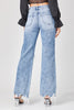 High Rise Acid Wash Wide Leg Denim Jeans | Risen - Final Sale