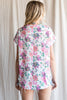 Flower Pattern Print Top