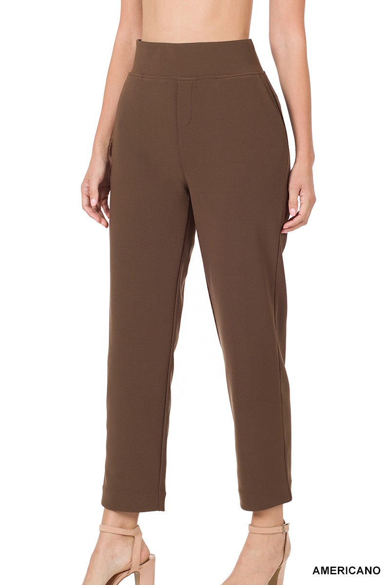 Americano Pull-On Ponte Dress Pants