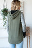 Olive Leopard Color Block Hooded Tunic Top*DEAL - COUPON EXCLUDED*