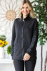 Everyday Fall Quilted Lightweight Jacket - Charcoal - Final Sale