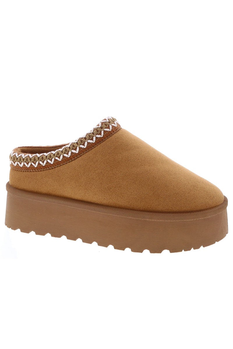 Tan Suede Platform