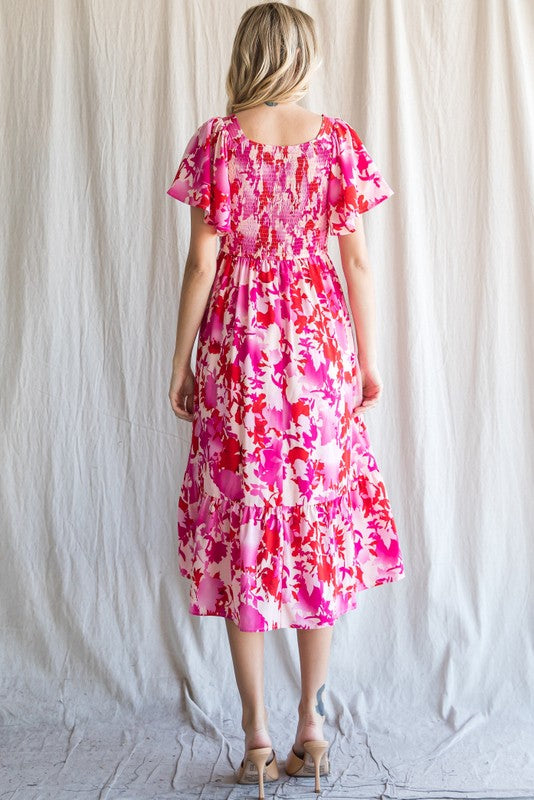 Sweet as Pie Printed Midi Dress - Final Sale