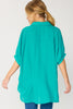 Jade Oversized Button Down Sheer Top - Final Sale