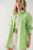 Distressed Fringed Oversize Jacket (2 COLORS)