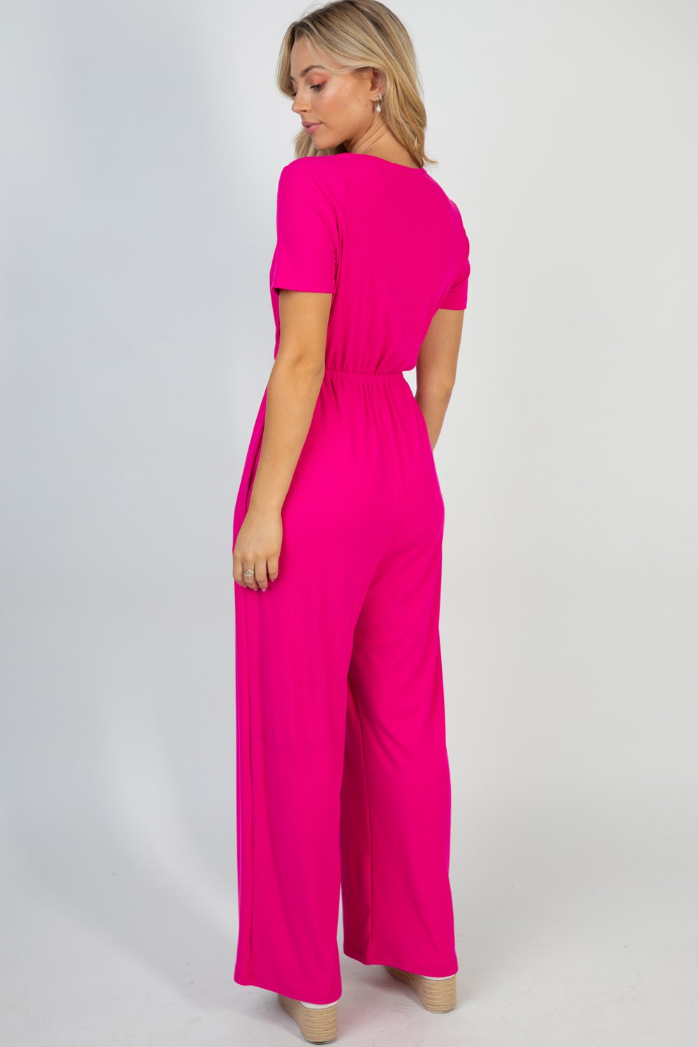 Love Yourself Fuchsia Jumpsuit | White Birch