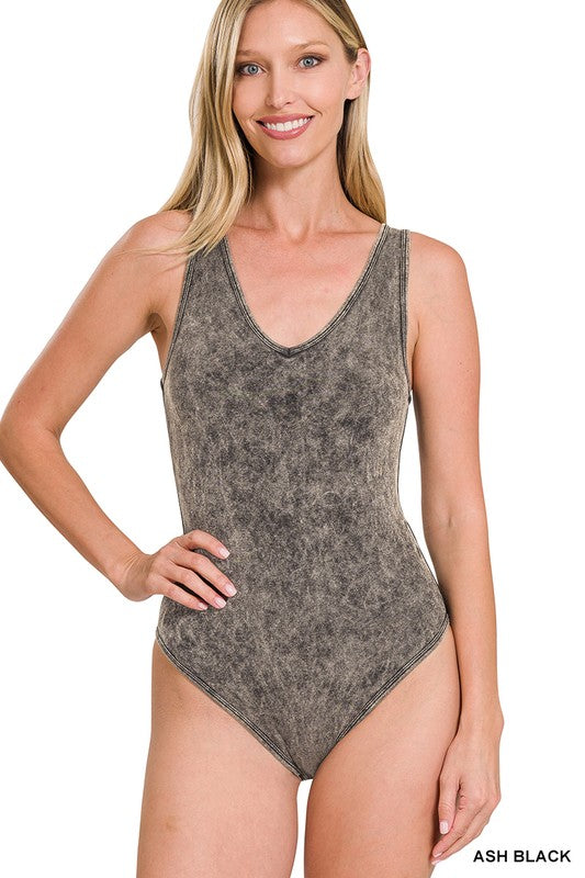 Acid Washed Tank Bodysuit | FINAL SALE