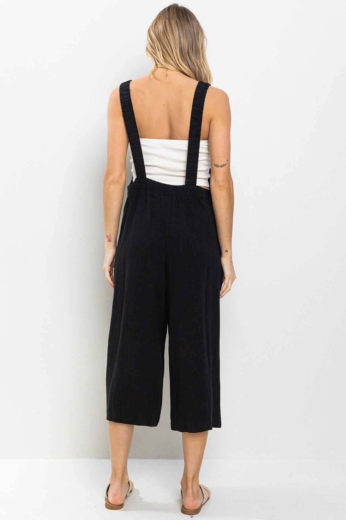 Wendi Wide Leg Backless Jumpsuit - Final Sale