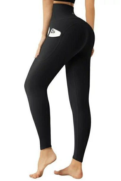 Black High Waist Yoga Legging*