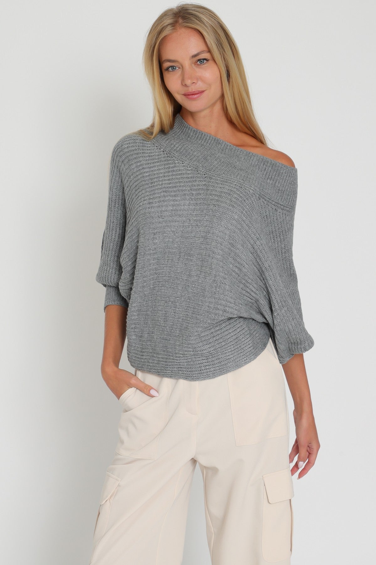 Off the Shoulder Sweater Top