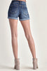 High Rise Button Fly Denim Shorts