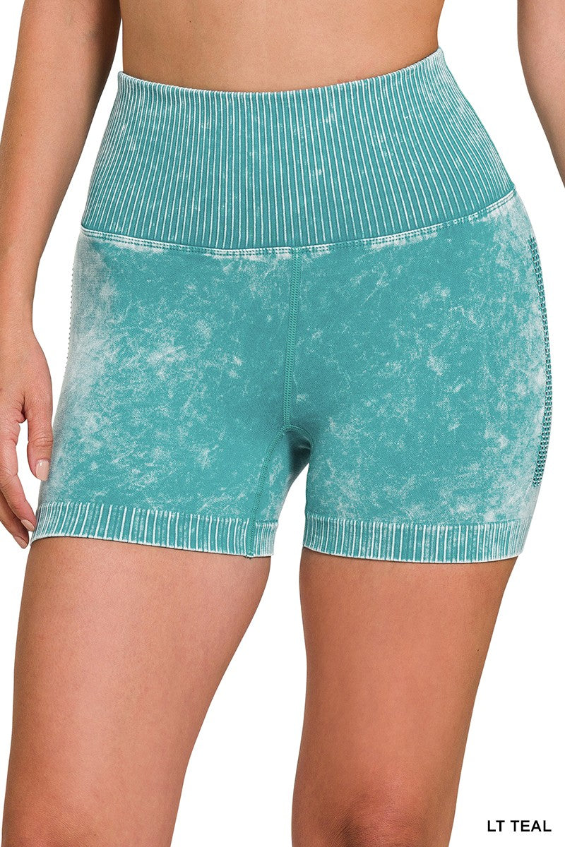 Mineral Wash Seamless Biker Shorts | Part 2 - Final Sale