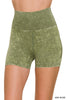 Washed Seamless High Waisted Shorts | ZENANA *DEAL