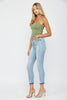 The Zara High Rise Crop Skinny Denim Jeans - Mica