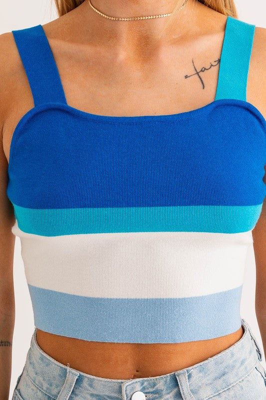 Stripe Knit Tank | LE LIS *LA LIVE PREORDER