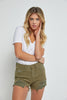 Dark Sage High Rise Shorts - Mica | NASHVILLE LIVE