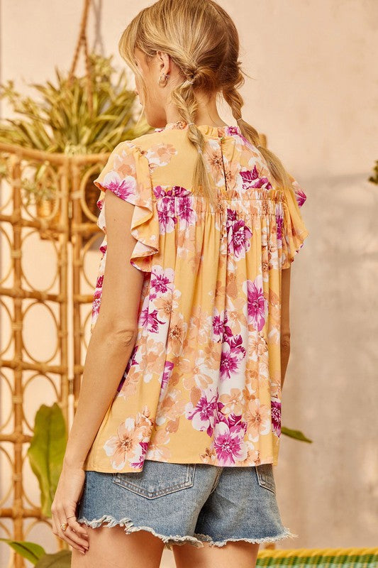 sunkissed floral top 