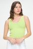 Seamless Reversible Stonewashed Ribbed Tank- Final Sale