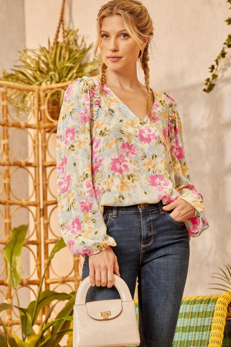 Floral Printed Blouse | FINAL SALE