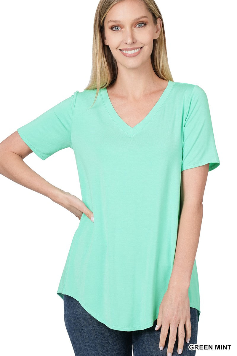 Luxe Rayon V-Neck Top - Part 2 - Final Sale
