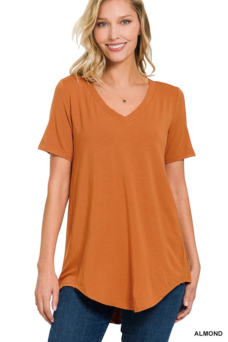 Luxe Rayon V-Neck Top - Part 2 - Final Sale