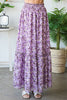 Lavender Fields Floral Maxi Skirt