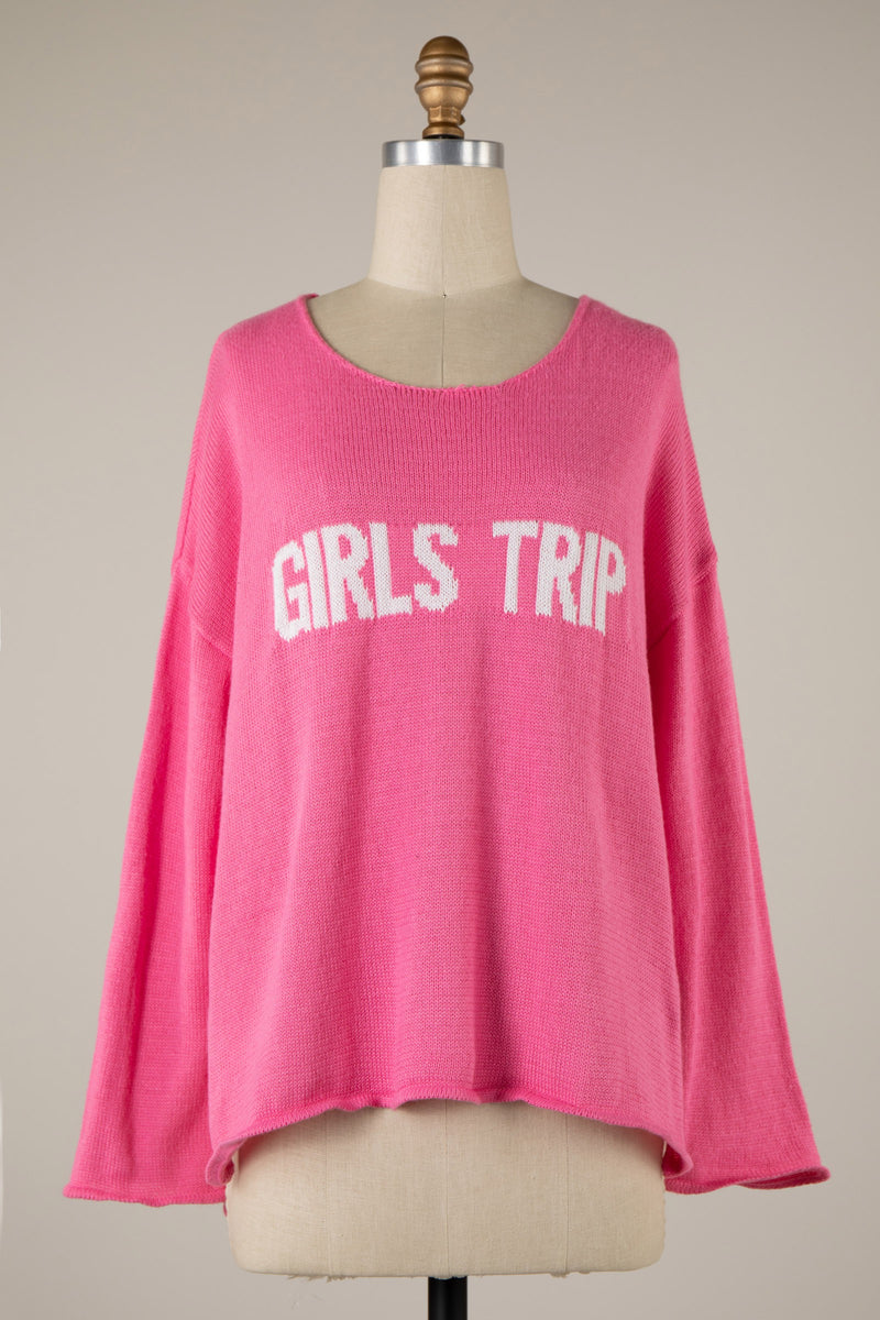 Girls Trip Lightweight Soft Sweater Top