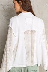 Hey There Off White Long Sleeve Top | POL - Final Sale