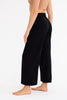 Ribbed Crossover Waist Wide Leg Lounge Pants | MONO B