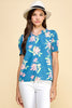 Simply Bloom Floral Top - Denim