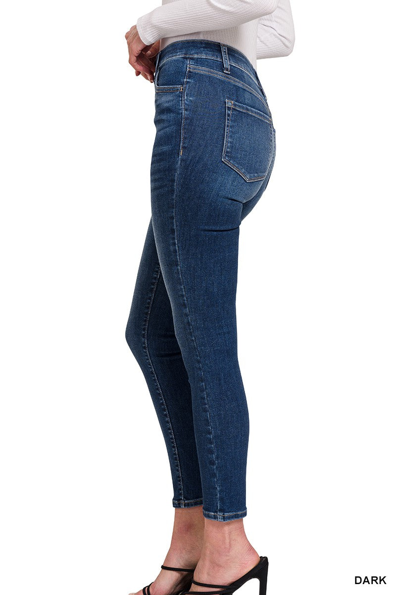 High Waist Skinny Jegging Jeans | Zenana