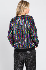 Rainbow Sequin Sweater Pullover - Final Sale