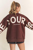 Be Yourself Oversized Sweatshirt