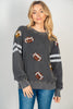 Sequin Football Sweatshirt