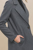 Grey Fleece Single Breasted Coat - Final Sale