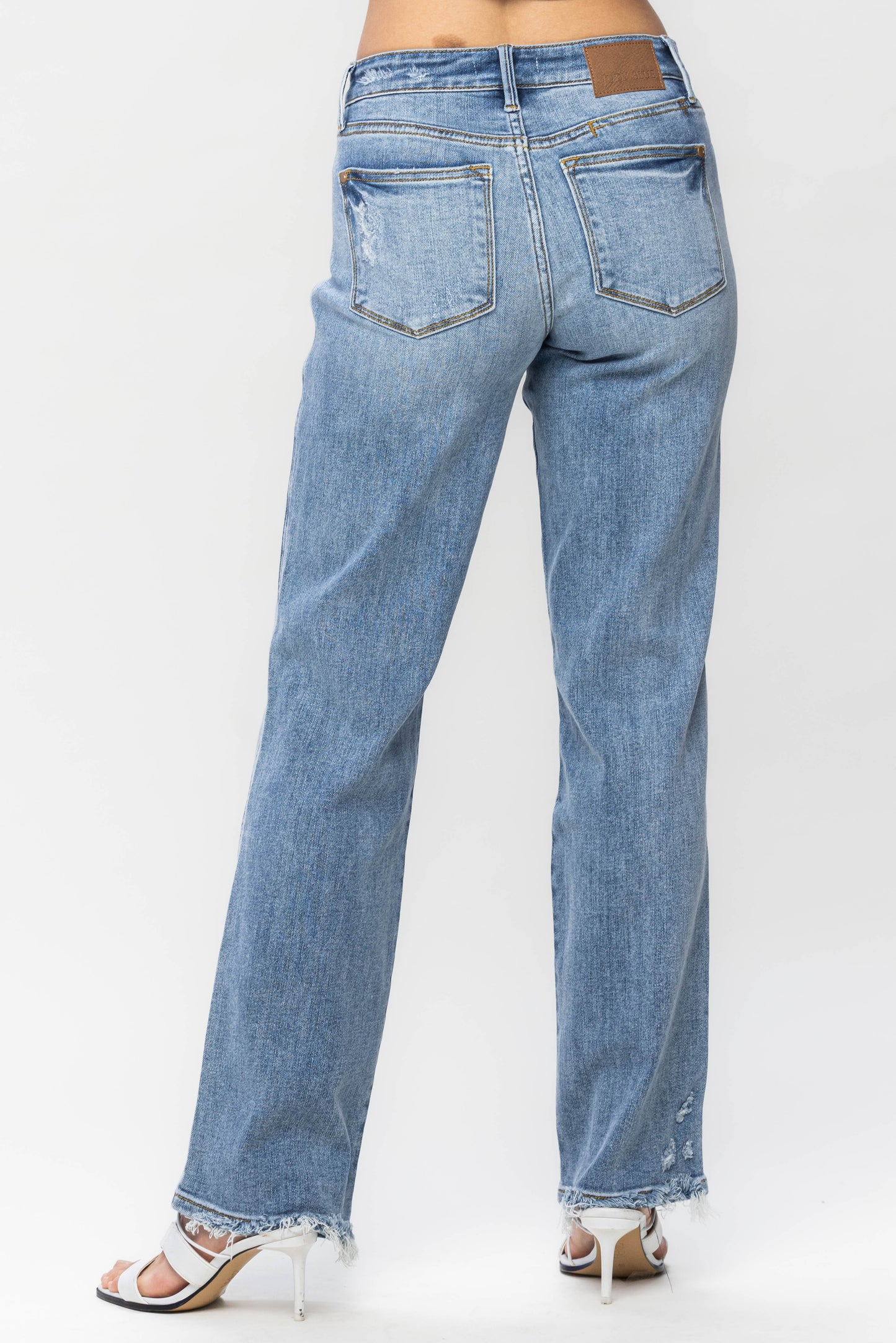 Mid-Rise Yoke Cell Phone Dad Jeans | Judy Blue - Final Sale