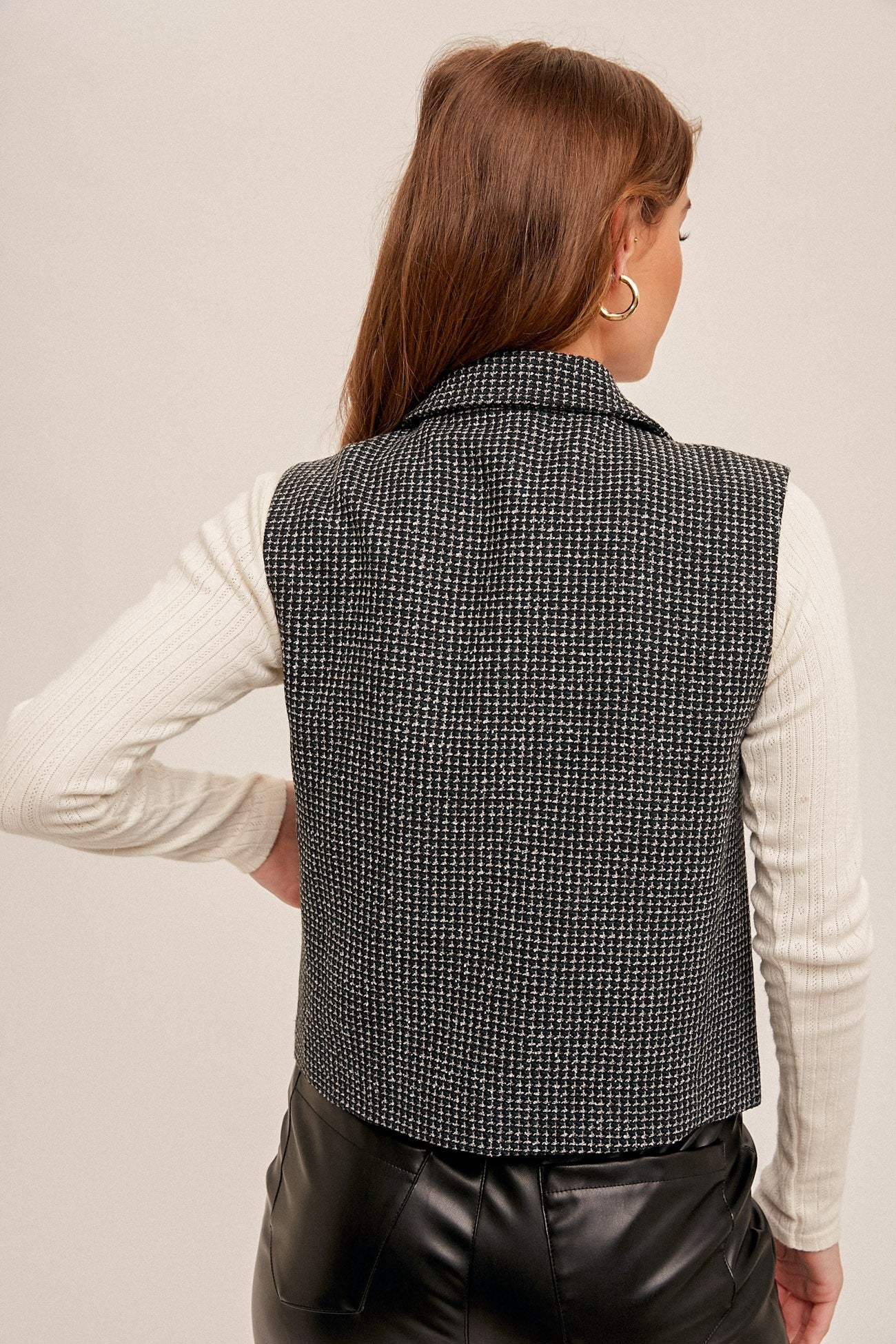 TWEED CROP VEST | Hem & Thread