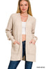The Jessica Waffle Open Cardigan Sweater | ZENANA