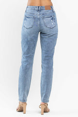Vintage Mild Destroyed Slim Fit Denim Jeans  | Judy Blue